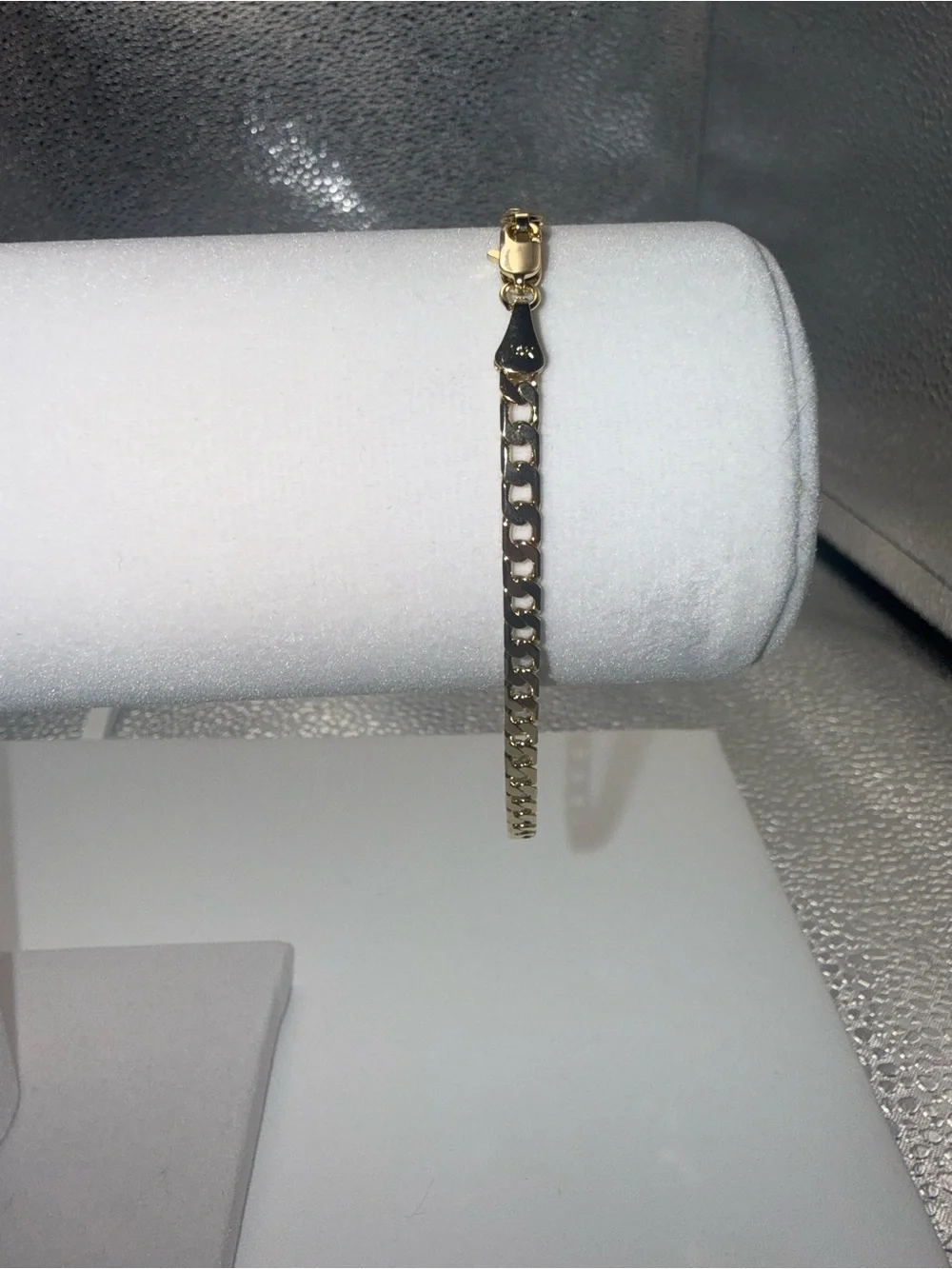 7.5 Inch Cuban Link Bracelet – 18K Gold Dipped, 14K Stamped